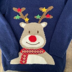JoJo Maman Bebe Rudolph Christmas Sweater - 5/6